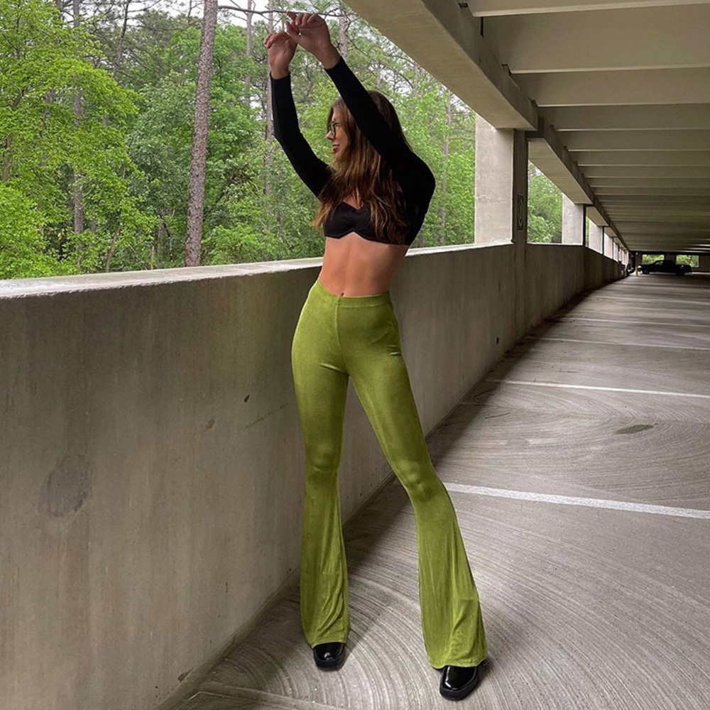 Princess Polly Boogie Pants Green
